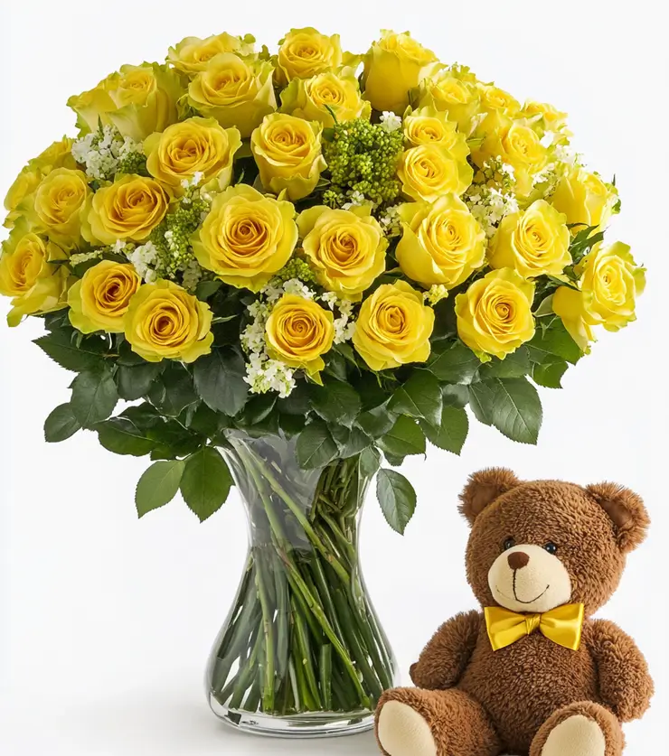 2 Dozen Spectacular Yellow Roses
