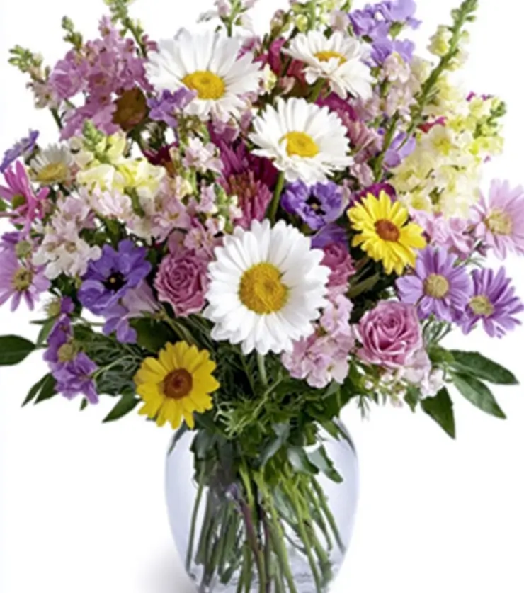 The Irises and Daisies Bouquet