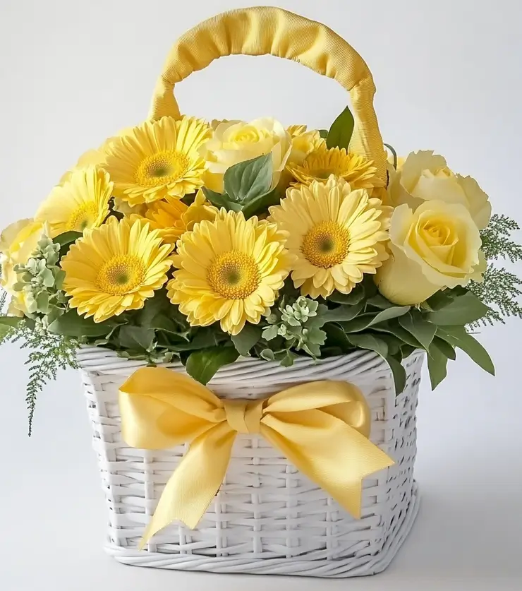 Sunstruck Floral Basket