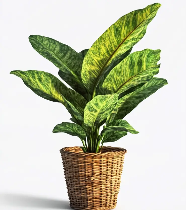Pretty Dieffenbachia Basket