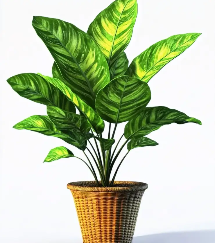 Pretty Dieffenbachia Basket